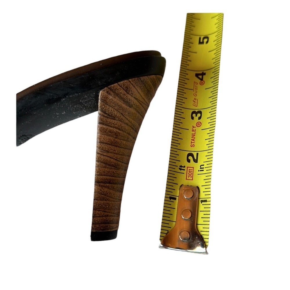 TOD’S vintage turquoise, brown and white leather slide, size 8 1/2 - Picture 10 of 11